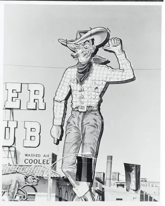 Framed Print : Animated Cowboy Sign Framed Print : Animated Cowboy Sign