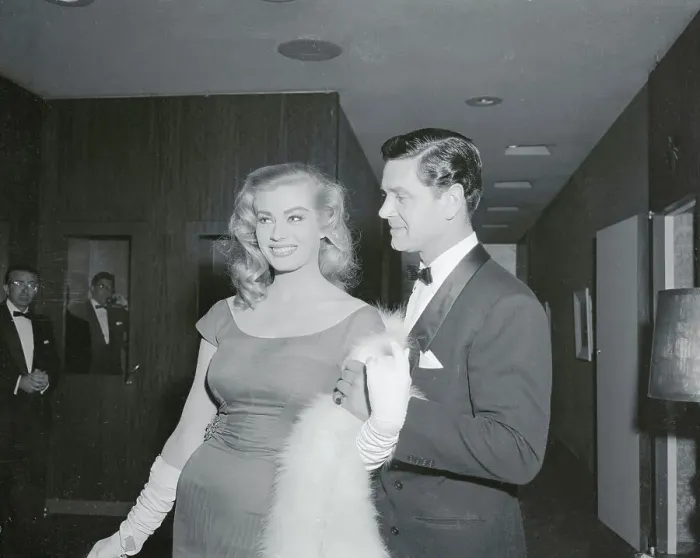 Framed Print : Anita Ekberg and British Steele Framed Print : Anita Ekberg and British Steele
