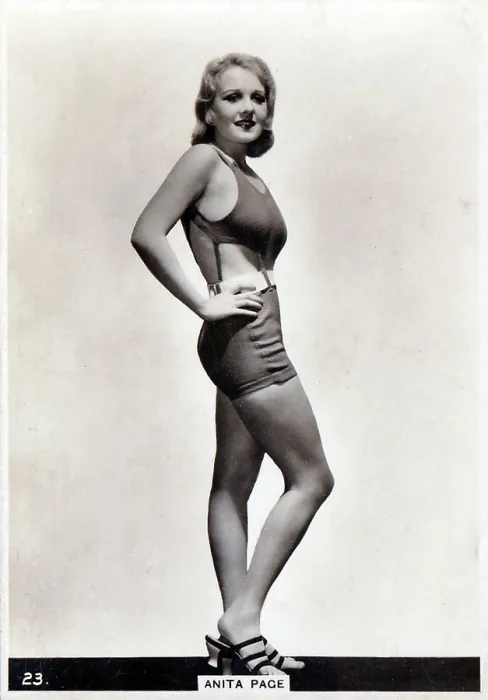 Framed Print : Anita Page, BAT Modern Beauties Collectible Tobacco Card, 1938 Framed Print : Anita Page, BAT Modern Beauties Collectible Tobacco Card, 1938