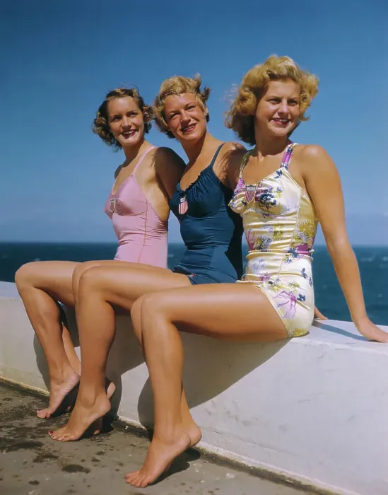 Framed Print : Ann Curtis with Suzanne Zimmerman and Zoe Ann Olsen