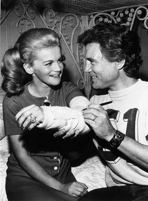 Framed Print : Ann Margret Has Cast Signed By Husband Framed Print : Ann Margret Has Cast Signed By Husband