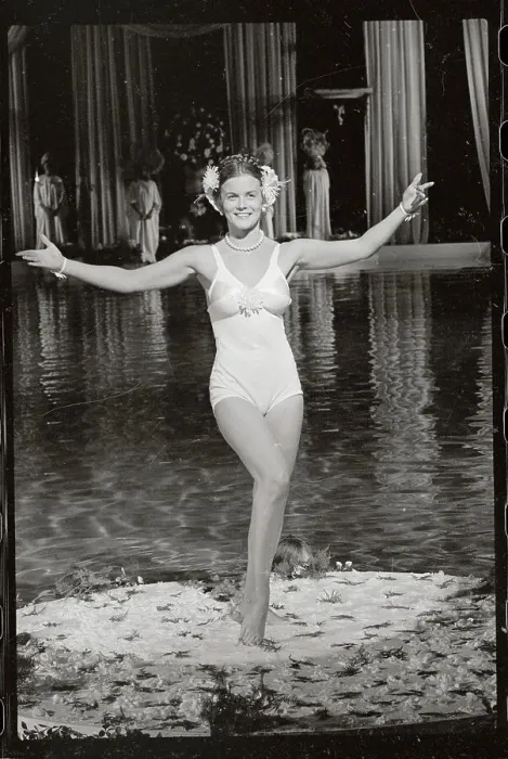 Framed Print : Ann-Margret Standing on Lilies Framed Print : Ann-Margret Standing on Lilies