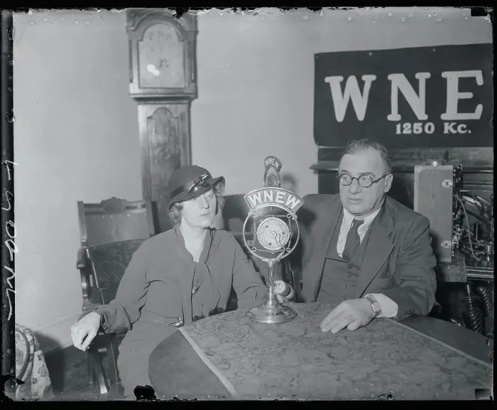 Framed Print : Anna Hauptmann During Radio Station Broadcast Framed Print : Anna Hauptmann During Radio Station Broadcast