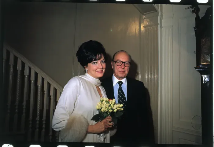 Framed Print : Anna Moffo and Robert W. Sarnoff Smiling Together Framed Print : Anna Moffo and Robert W. Sarnoff Smiling Together