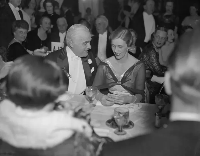 Framed Print : Anna Roosevelt Sitting and Talking With Friend at Presidential Ball Framed Print : Anna Roosevelt Sitting and Talking With Friend at Presidential Ball