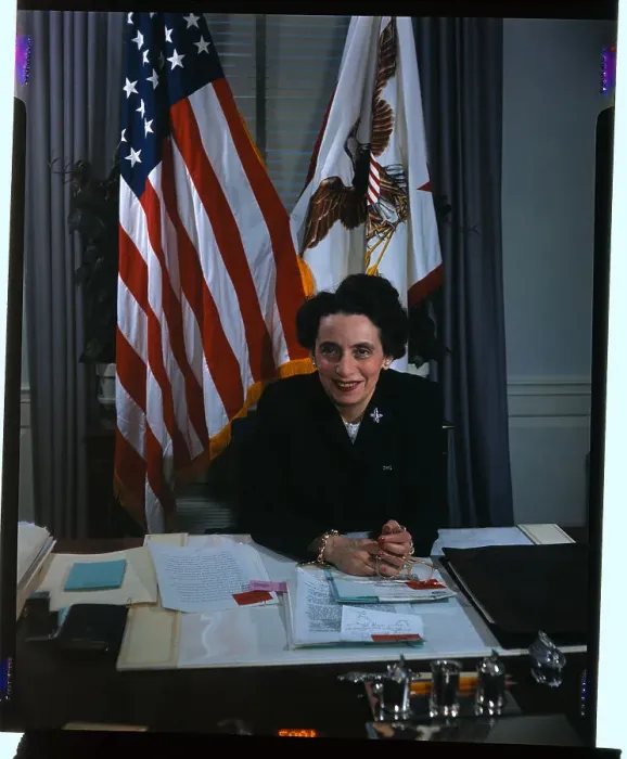 Framed Print : Anna Rosenberg Sitting at Desk Framed Print : Anna Rosenberg Sitting at Desk