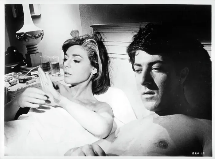 Framed Print : Anne Bancroft And Dustin Hoffman In The Graduate Framed Print : Anne Bancroft And Dustin Hoffman In The Graduate