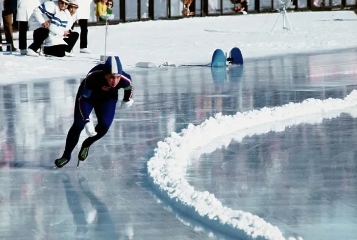 Framed Print : Anne Henning id Speed Skating Action Framed Print : Anne Henning id Speed Skating Action