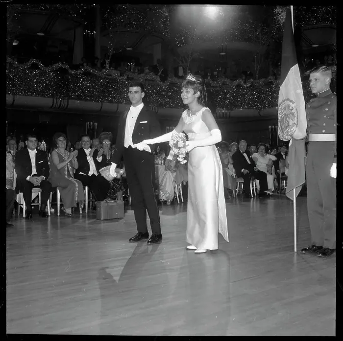 Framed Print : Anne Louise Howard with Bob Fuller at Debutante Ball Framed Print : Anne Louise Howard with Bob Fuller at Debutante Ball
