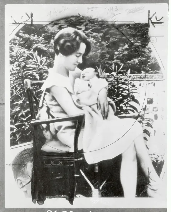Framed Print : Anne Morrow Lindbergh Holding Her Son Framed Print : Anne Morrow Lindbergh Holding Her Son