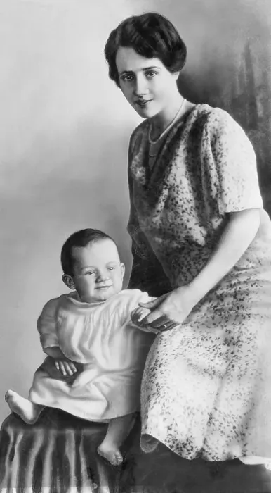 Framed Print : Anne Morrow Lindbergh with Her Son Framed Print : Anne Morrow Lindbergh with Her Son
