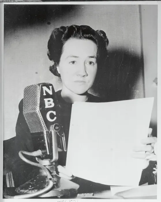 Framed Print : Anne Morrow Lindbergh Speaking Framed Print : Anne Morrow Lindbergh Speaking