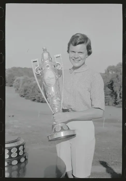 Framed Print : Anne Quast Holding Trophy Framed Print : Anne Quast Holding Trophy