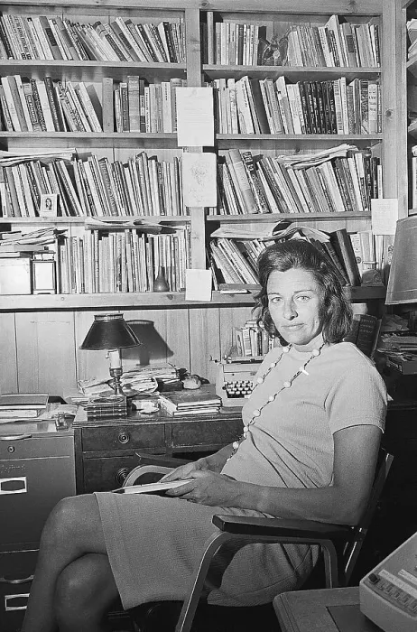 Framed Print : Anne Sexton in Her Library Framed Print : Anne Sexton in Her Library