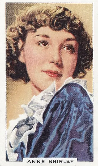 Framed Print : Anne Shirley, Portraits of Famous Stars series, Collectible Gallaher Cigarette Card, 1935 Framed Print : Anne Shirley, Portraits of Famous Stars series, Collectible Gallaher Cigarette Card, 1935