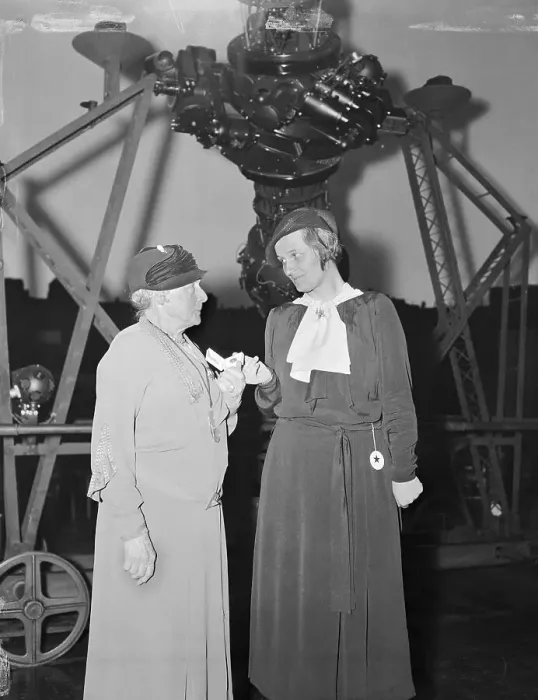 Framed Print : Annie Cannon Presenting an Award to Cecelia Gaposchkin Framed Print : Annie Cannon Presenting an Award to Cecelia Gaposchkin