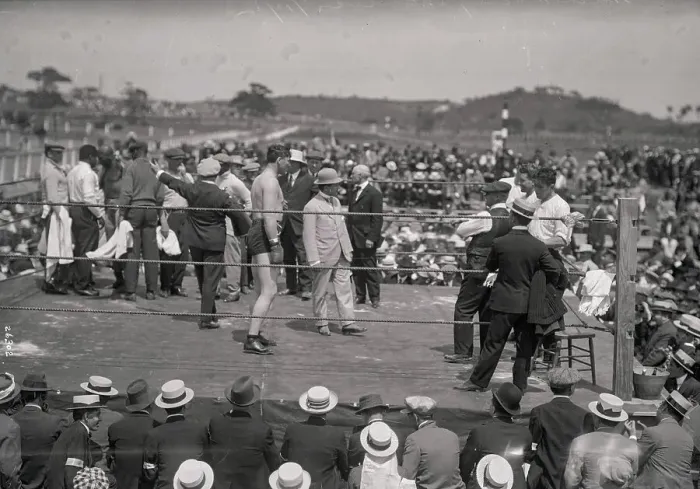 Framed Print : Announcer Introducing Willard to the Crowd Framed Print : Announcer Introducing Willard to the Crowd
