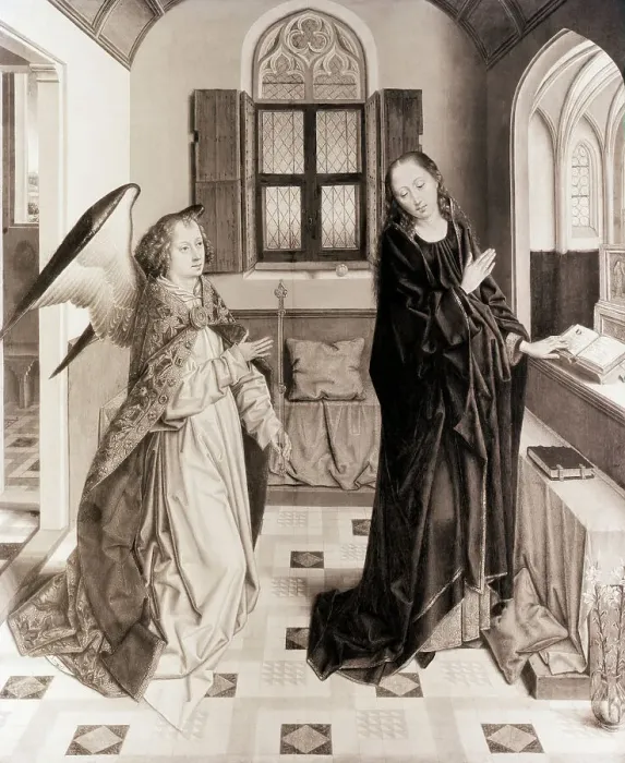 Framed Print : The Annunciation by Albert Bouts Framed Print : The Annunciation by Albert Bouts