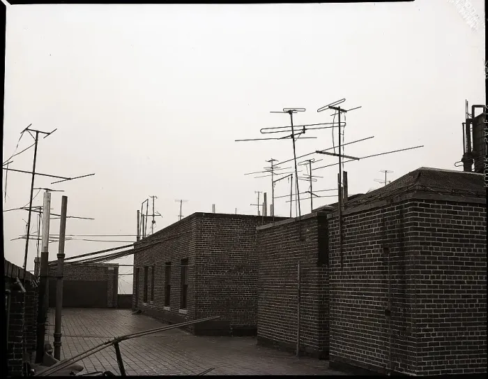 Framed Print : Antennas on Rooftop Framed Print : Antennas on Rooftop