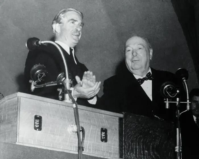 Framed Print : Anthony Eden Applauding Framed Print : Anthony Eden Applauding
