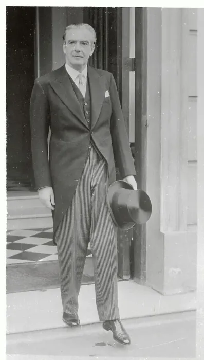 Framed Print : Anthony Eden Walking with His Hat in Hand Framed Print : Anthony Eden Walking with His Hat in Hand