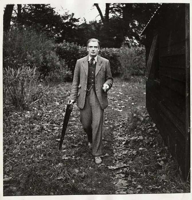 Framed Print : Anthony Eden Walking Outside His Home Framed Print : Anthony Eden Walking Outside His Home