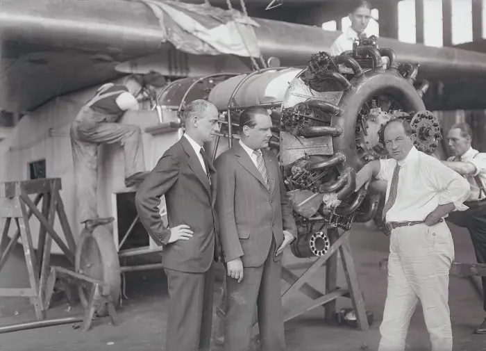 Framed Print : Anthony Fokker and Colleagues Framed Print : Anthony Fokker and Colleagues