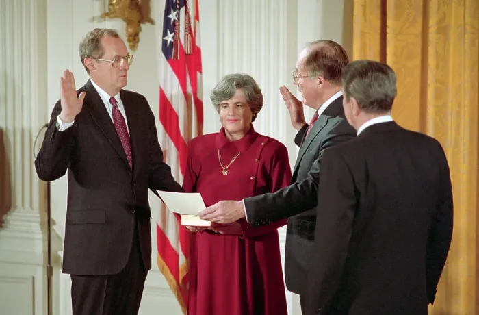 Framed Print : Anthony Kennedy Taking Constitutional Oath