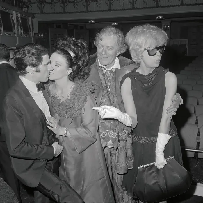 Framed Print : Anthony Newly Being Kissed by Joan Collins Framed Print : Anthony Newly Being Kissed by Joan Collins