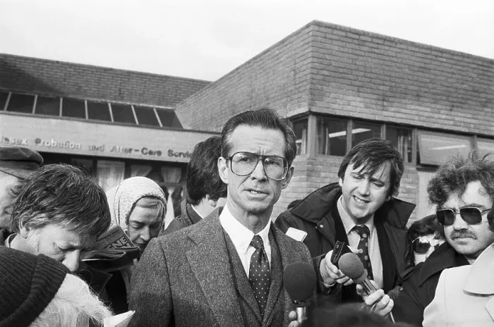 Framed Print : Anthony Perkins After Being Fined for Drug Smuggling Framed Print : Anthony Perkins After Being Fined for Drug Smuggling