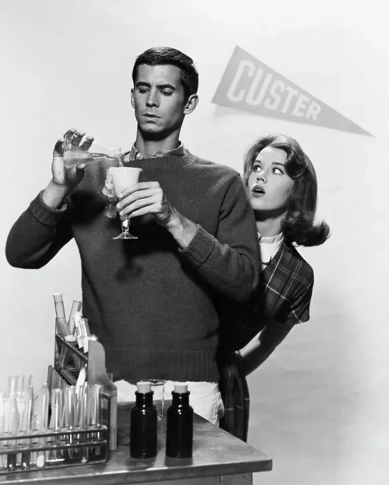 Framed Print : Anthony Perkins / Jane Fonda / Movie Still Framed Print : Anthony Perkins / Jane Fonda / Movie Still