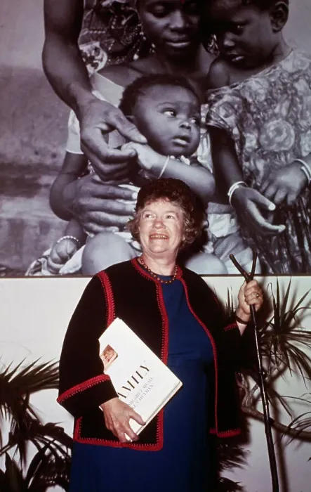 Framed Print : Anthropologist Margaret Mead Promoting Book Framed Print : Anthropologist Margaret Mead Promoting Book