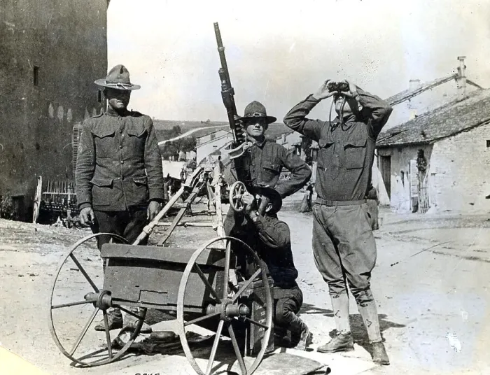 Framed Print : Anti Aircraft Post In France Framed Print : Anti Aircraft Post In France