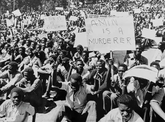 Framed Print : Anti-Amin Protest In Nairobi Framed Print : Anti-Amin Protest In Nairobi