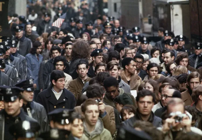 Framed Print : Anti-Draft Protest In New York