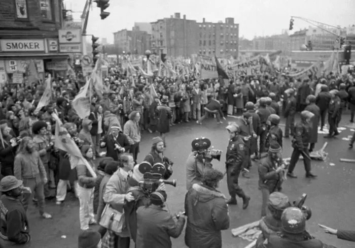 Framed Print : Anti-Racism Demonstration In Boston