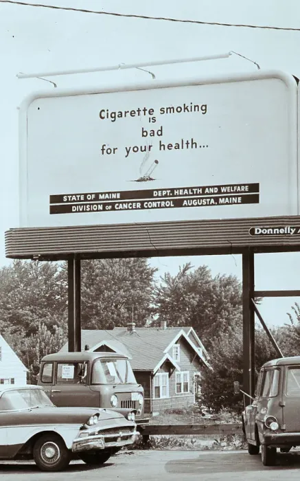Framed Print : Anti-smoking Billboard in South Portland, Maine Framed Print : Anti-smoking Billboard in South Portland, Maine