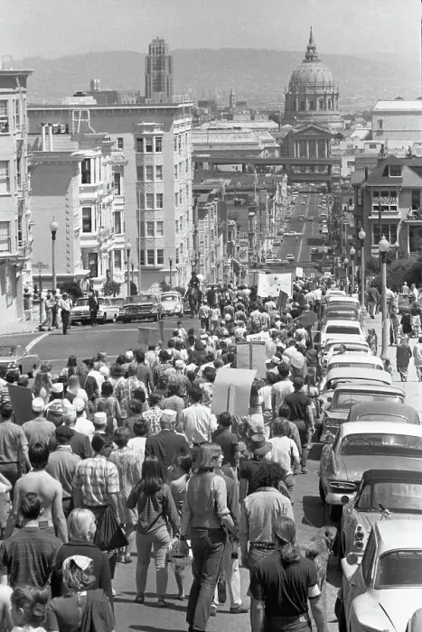Framed Print : Anti Vietnam War Protesters