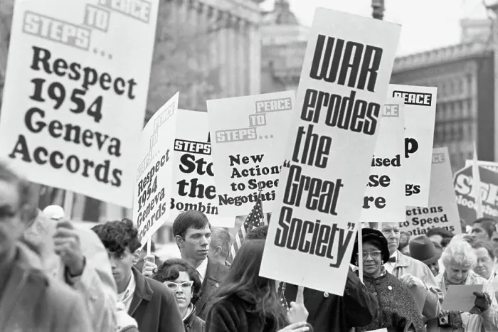 Framed Print : Anti Vietnam War Protesters Framed Print : Anti Vietnam War Protesters