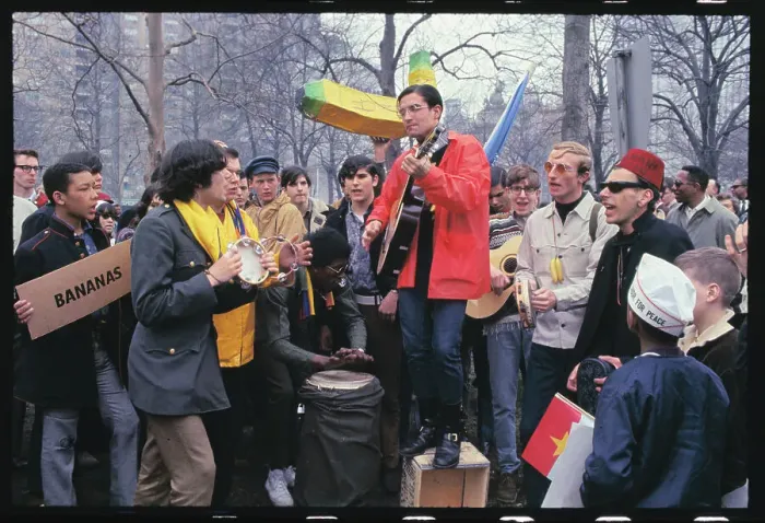 Framed Print : Anti Vietnam War Rally. NYC