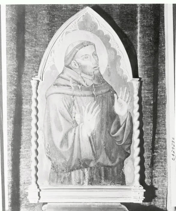 Framed Print : Antique Artwork Showing St. Francis of Assisi Framed Print : Antique Artwork Showing St. Francis of Assisi
