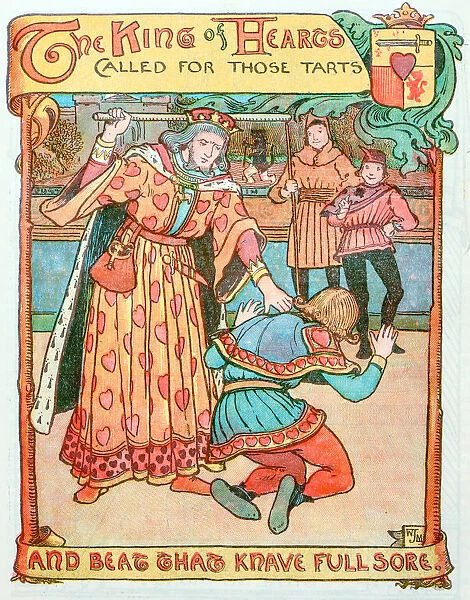 Antique children book illustrations: King of hearts