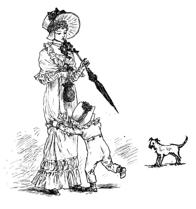Framed Print : Antique children spelling book illustrations: Dog