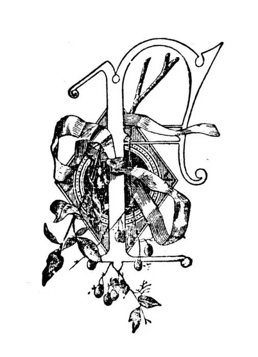 Framed Print : Antique childrens book comic illustration: Ornate letter F