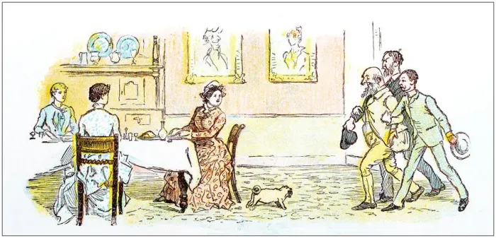 Framed Print : Antique color illustration by Randolph Caldecott Framed Print : Antique color illustration by Randolph Caldecott