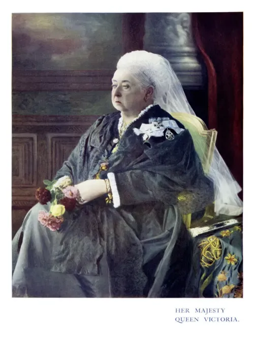 Framed Print : Antique color portrait of Queen Victoria Framed Print : Antique color portrait of Queen Victoria