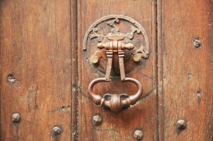 Framed Print : Antique door knocker Framed Print : Antique door knocker