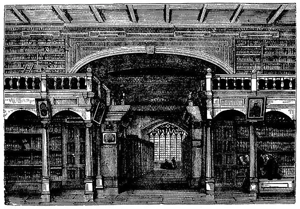 Antique engraving illustration: Bodleian Library