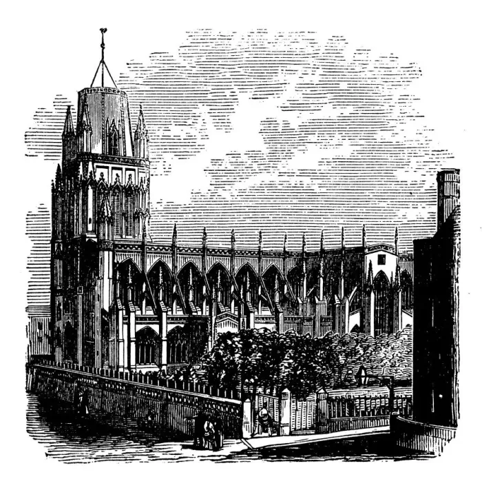 Framed Print : Antique engraving illustration: Church of St May Redcliffe, Bristol Framed Print : Antique engraving illustration: Church of St May Redcliffe, Bristol
