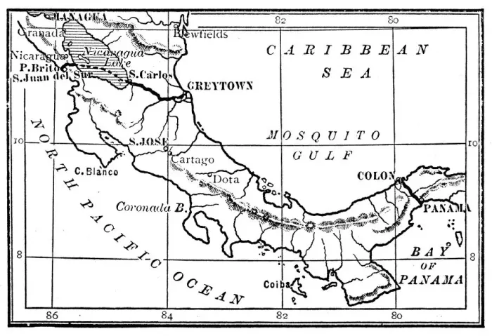 Framed Print : Antique engraving illustration: Routes of Nicaragua and Panama Canals Framed Print : Antique engraving illustration: Routes of Nicaragua and Panama Canals